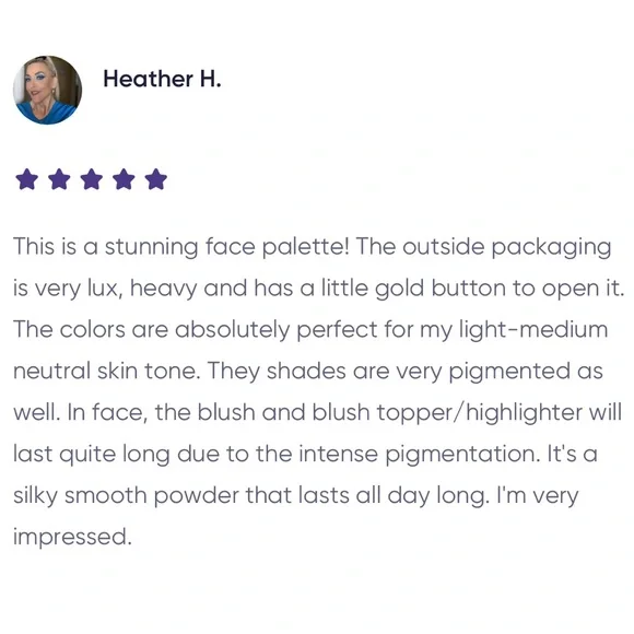 O!Mega x Three Powder X-TRA LARGE Blush-Bronze-Highlight Tantalize Glo Palette - Picture 5 of 16